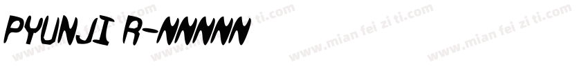 Pyunji R字体转换